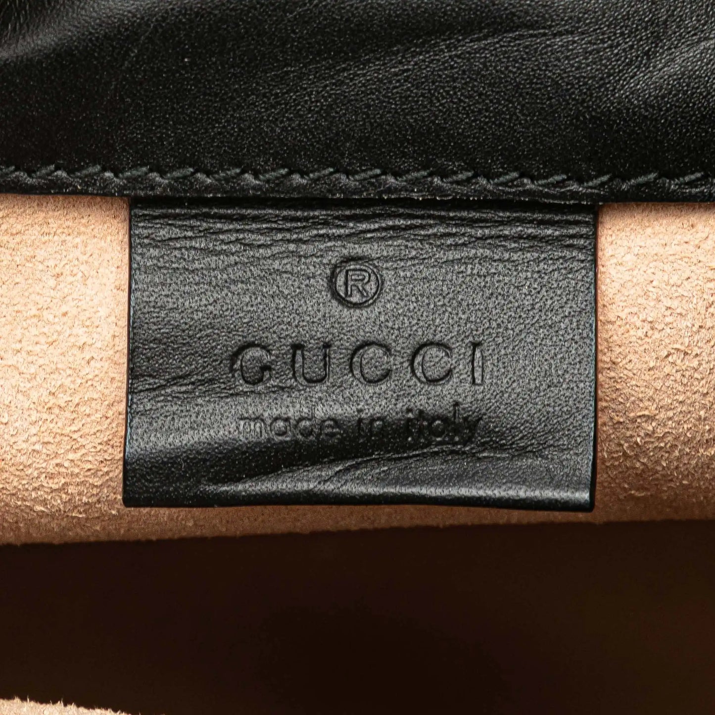 Gucci Mini Suede and Patent Web Ophidia Bucket Bag