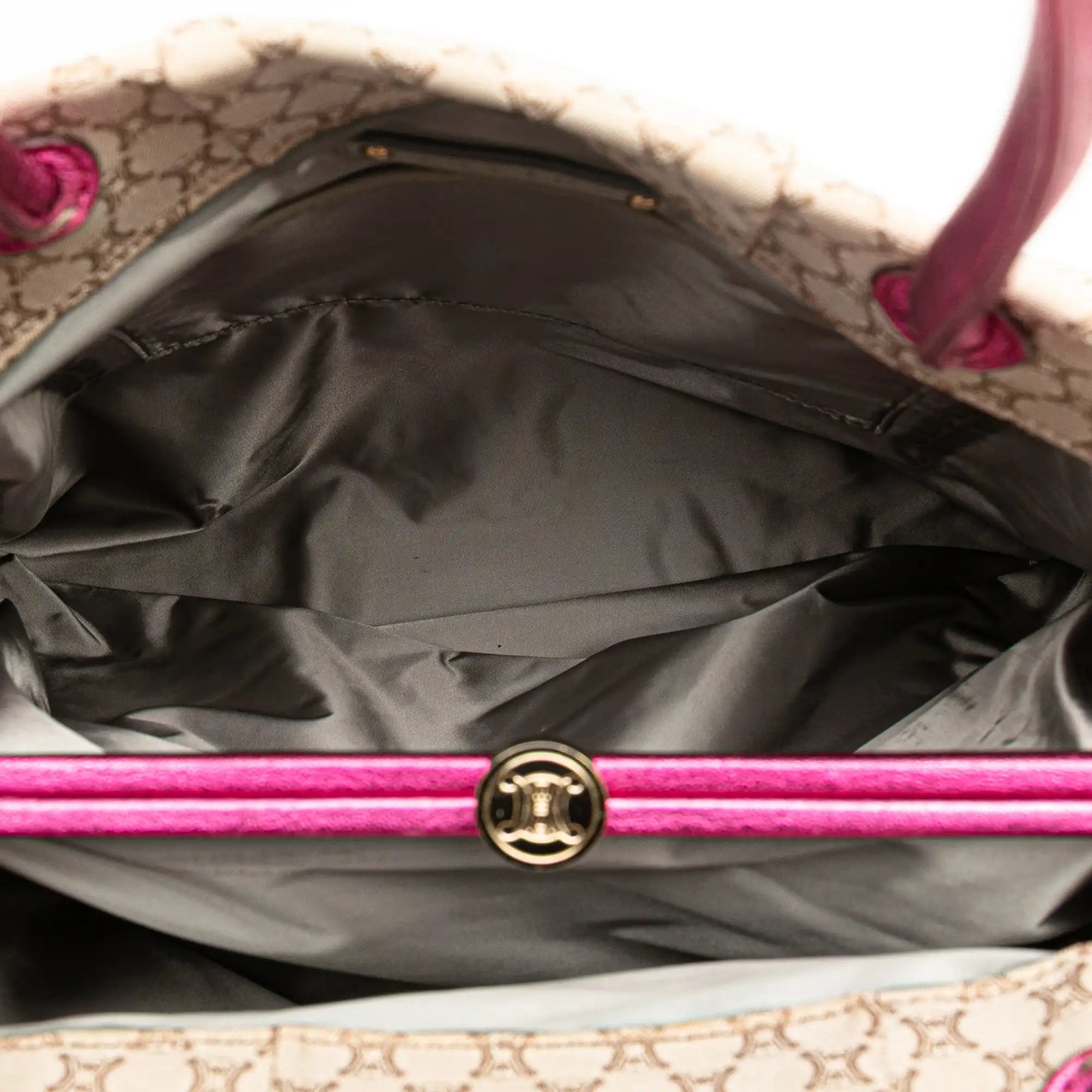 Celine Macadam Canvas Clasp Tote