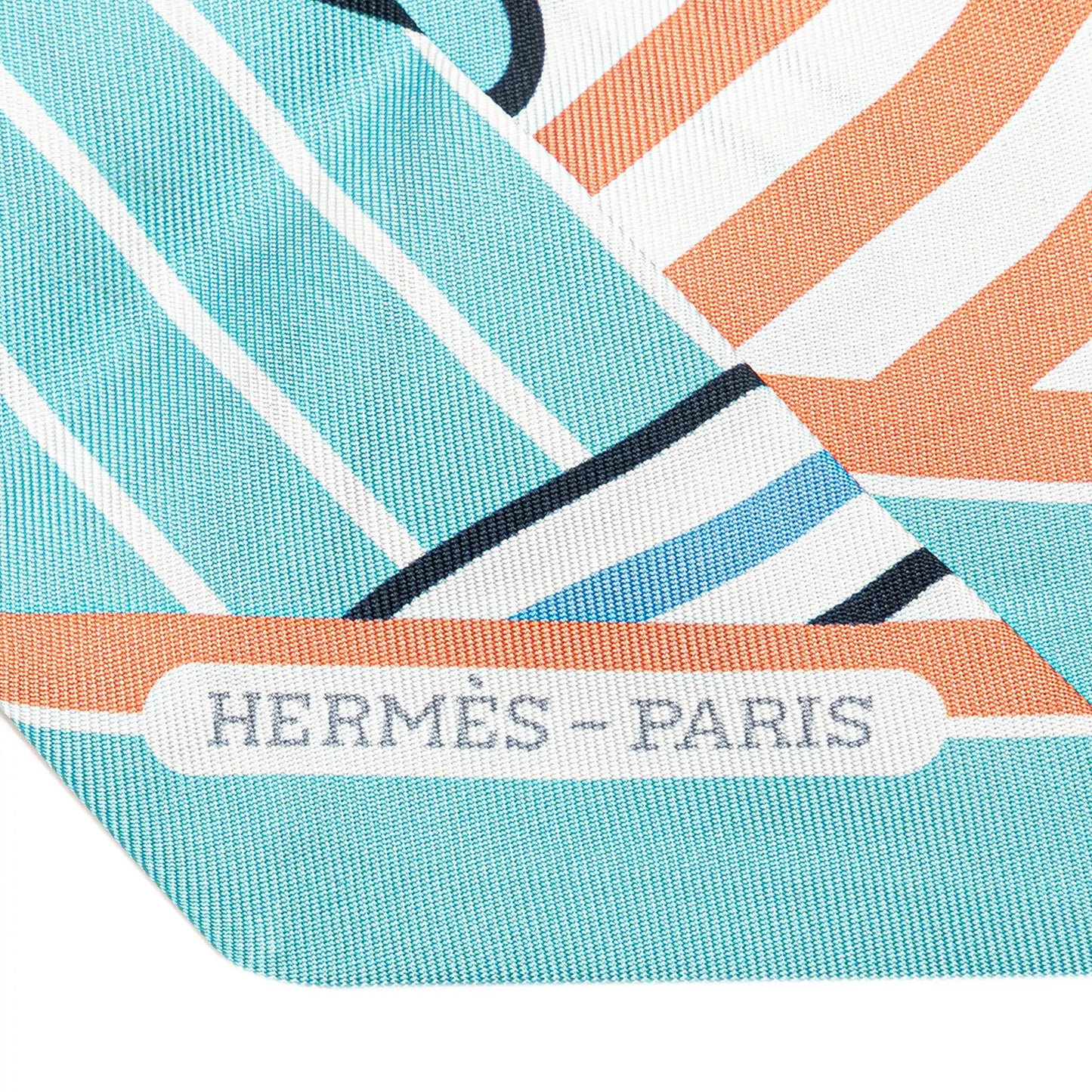 Hermès Quadrige Bayadere Silk Twilly Scarf