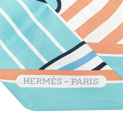 Hermès Quadrige Bayadere Silk Twilly Scarf
