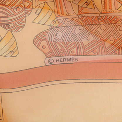 Hermès Recontre Oceane Chiffon Silk Scarf