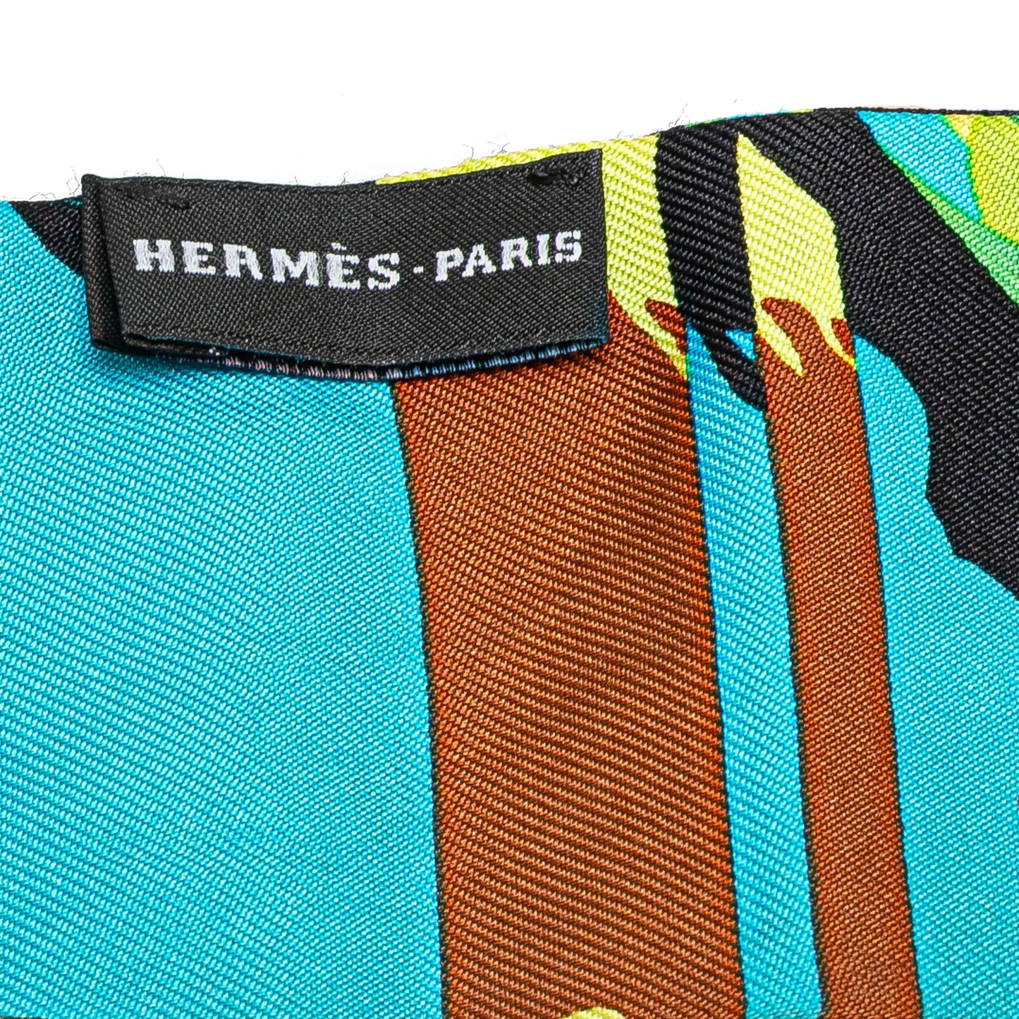 Hermès Ex Libris En Camouflage Silk Twilly Scarf