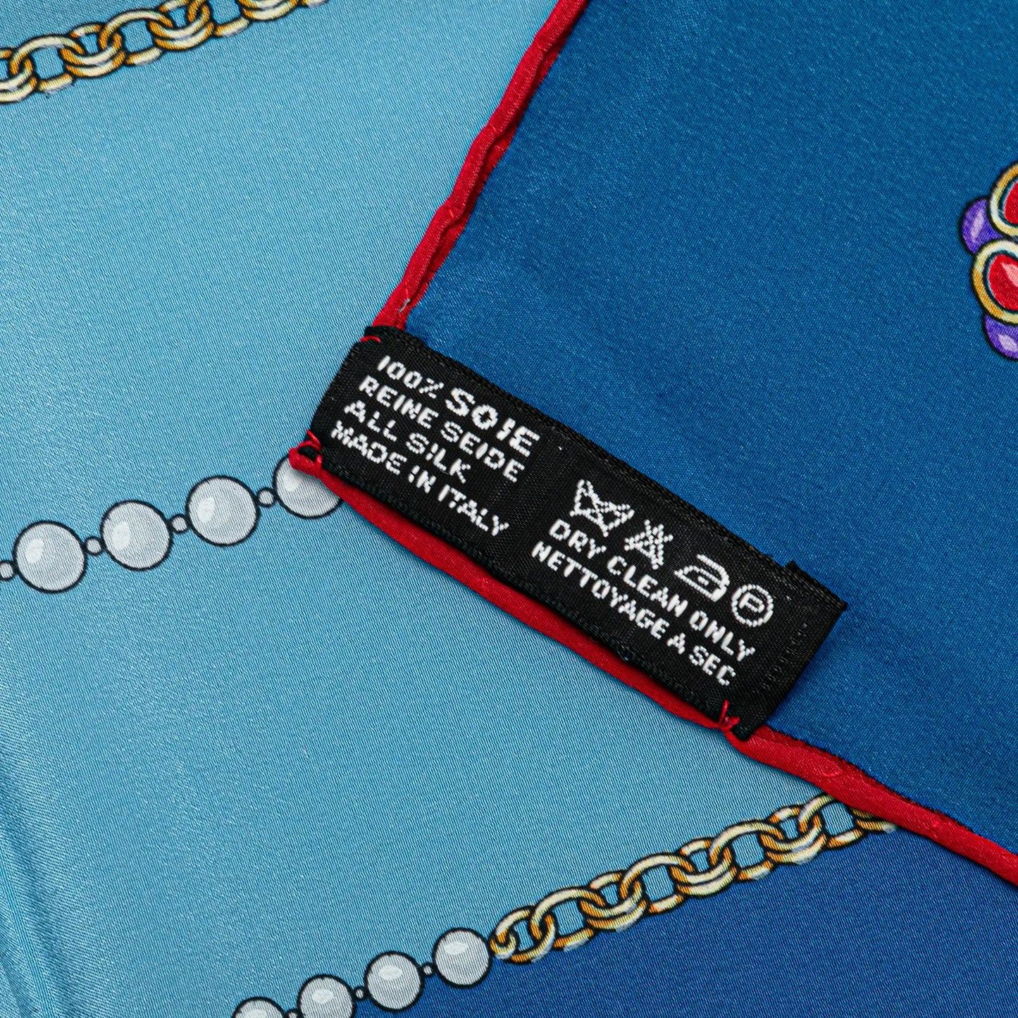 Chanel Jewelry Print Silk Scarf