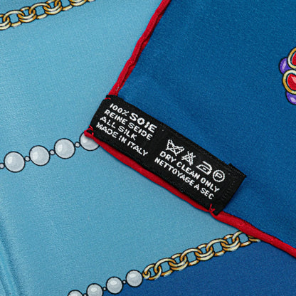 Chanel Jewelry Print Silk Scarf