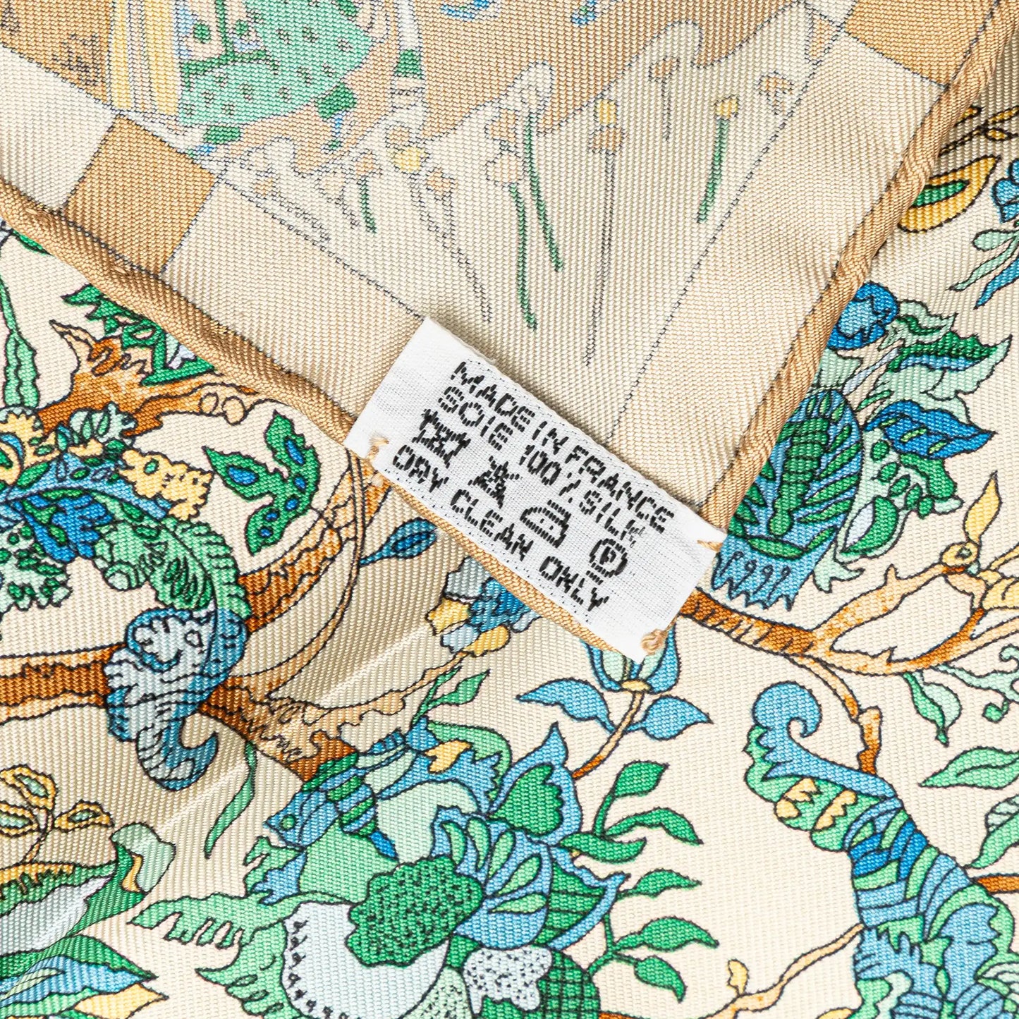 Hermès Fantaisies Indiennes Silk Handkerchief