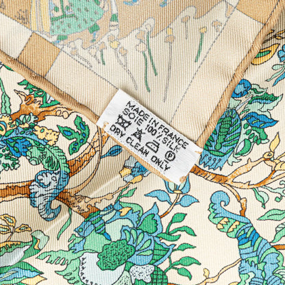 Hermès Fantaisies Indiennes Silk Handkerchief