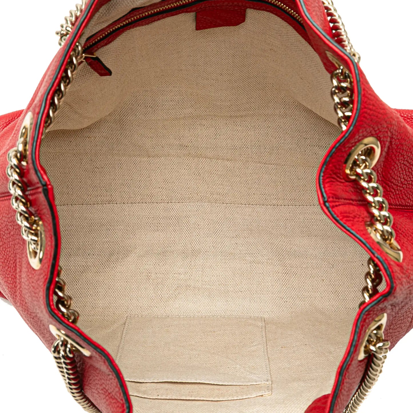 Gucci Medium Leather Soho Chain Tote