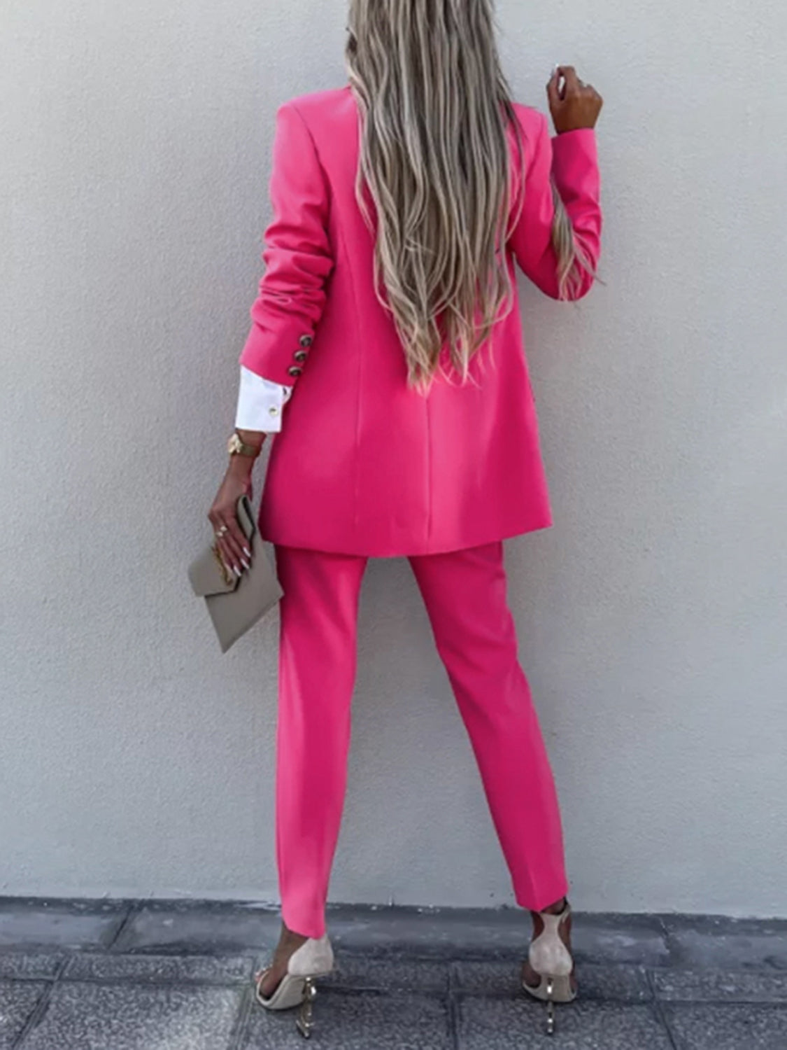 She Wears Glory “Governed by Grace” Two-Piece Blazer & Pants Set - She Wears Glory Beverly Hills