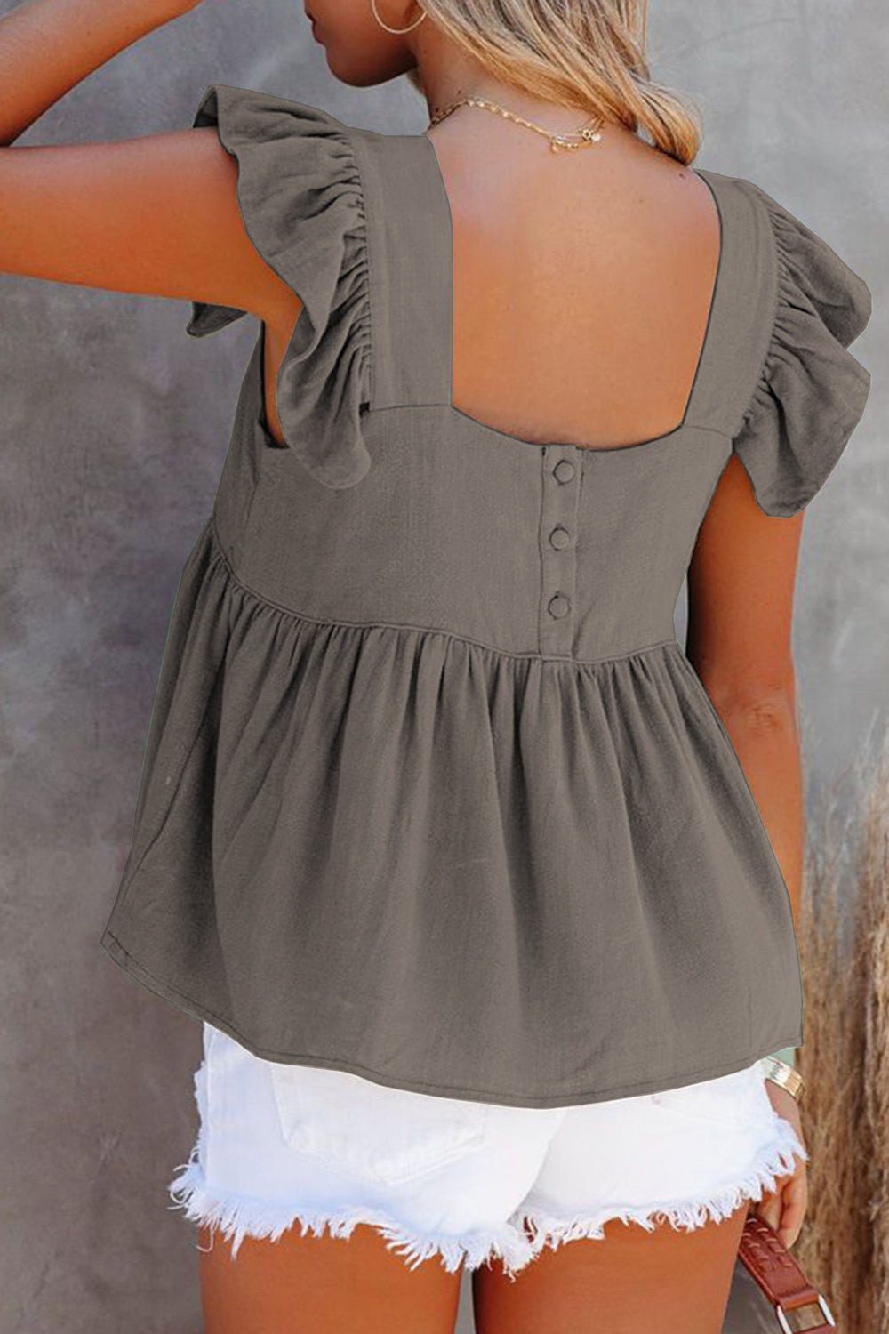 She Wears Glory™ — Crowned in Grace Ruffle Blouse - She Wears Glory Beverly Hills