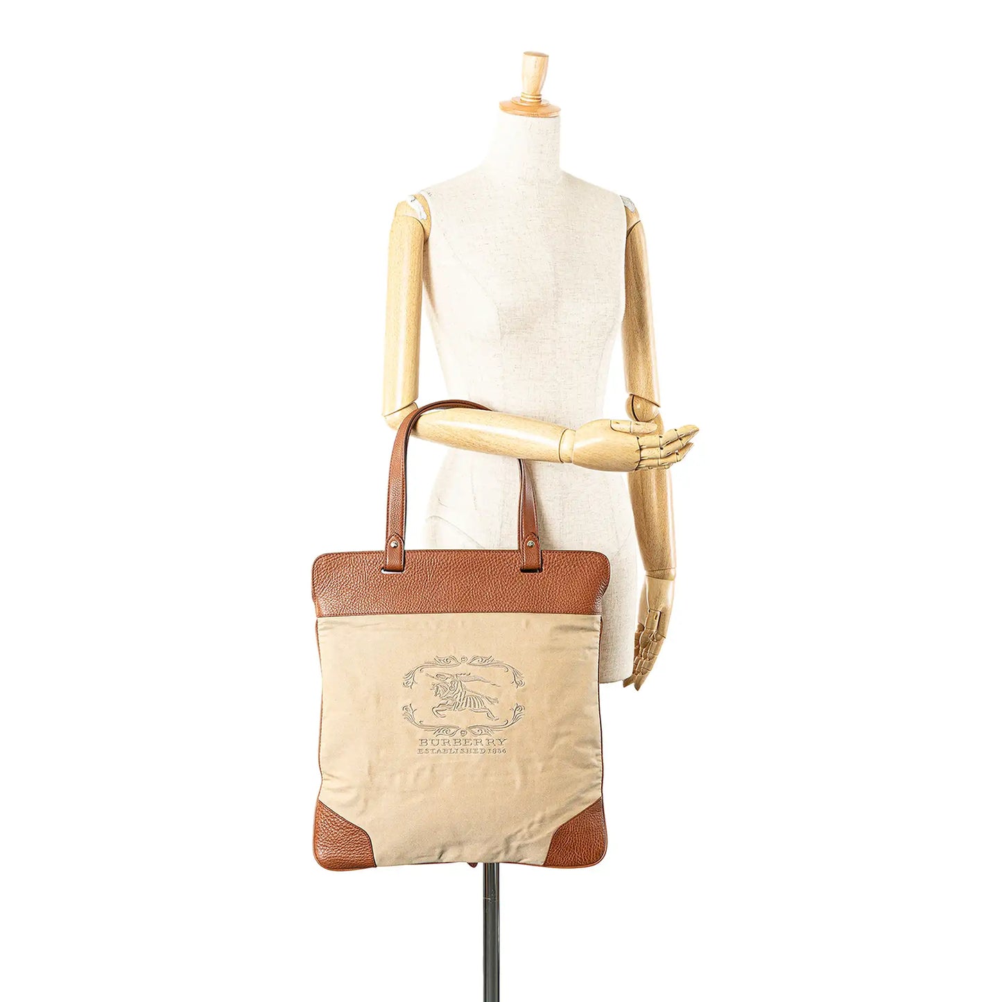 Burberry Canvas Stowell Roll Up Tote