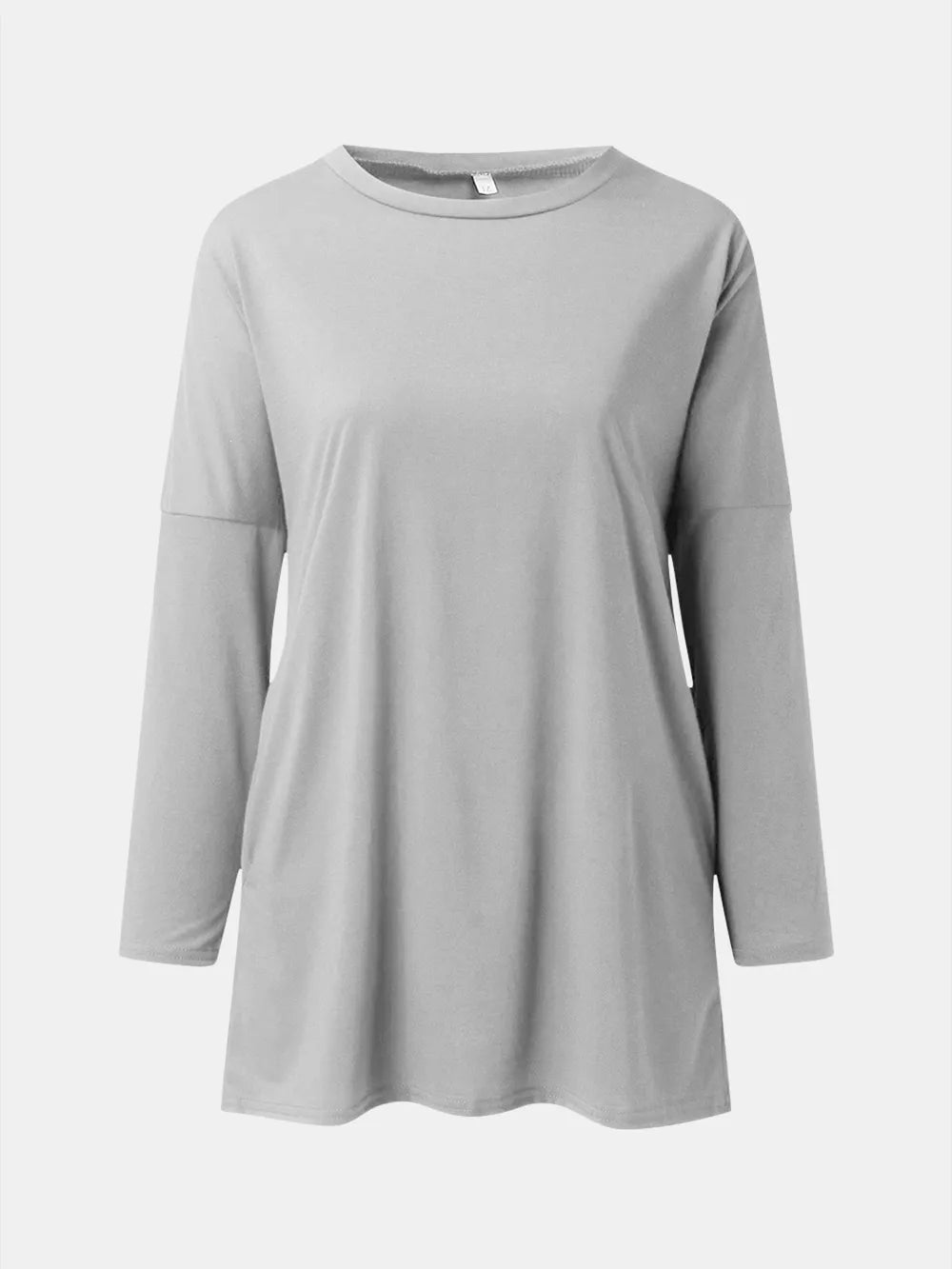 She Wears Glory™ Full Size Round Neck Long Sleeve T-Shirt - She Wears Glory Beverly Hills