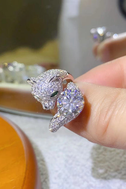 She Wears Glory™ Dominion 2 Carat Moissanite Animal Ring - She Wears Glory Beverly Hills