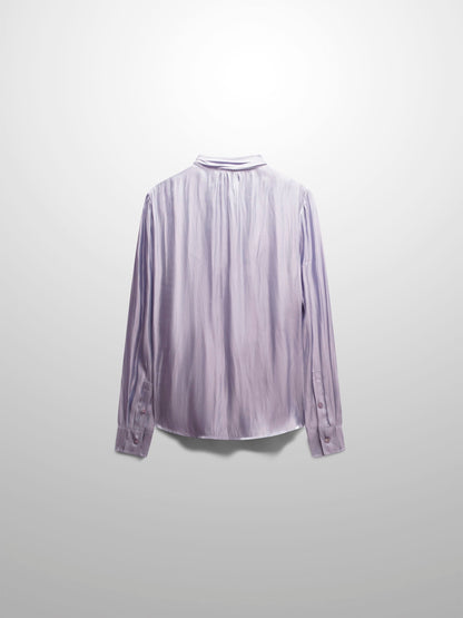 Shimmer Tie Blouse-Grey-1