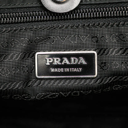 Prada Tessuto Double Pocket Drawstring Shopping Tote