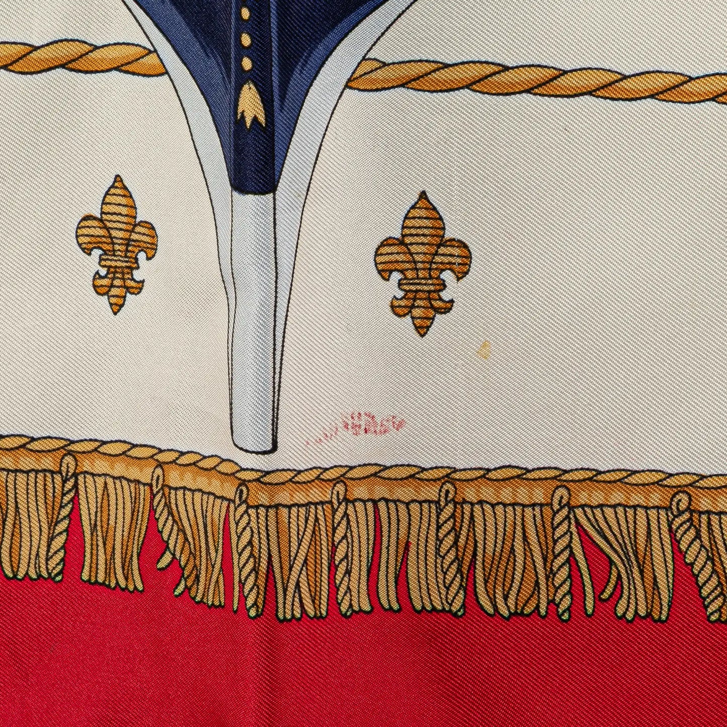 Hermès Vue Du Carosse De La Galere La Reale Silk Scarf