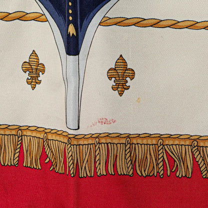 Hermès Vue Du Carosse De La Galere La Reale Silk Scarf