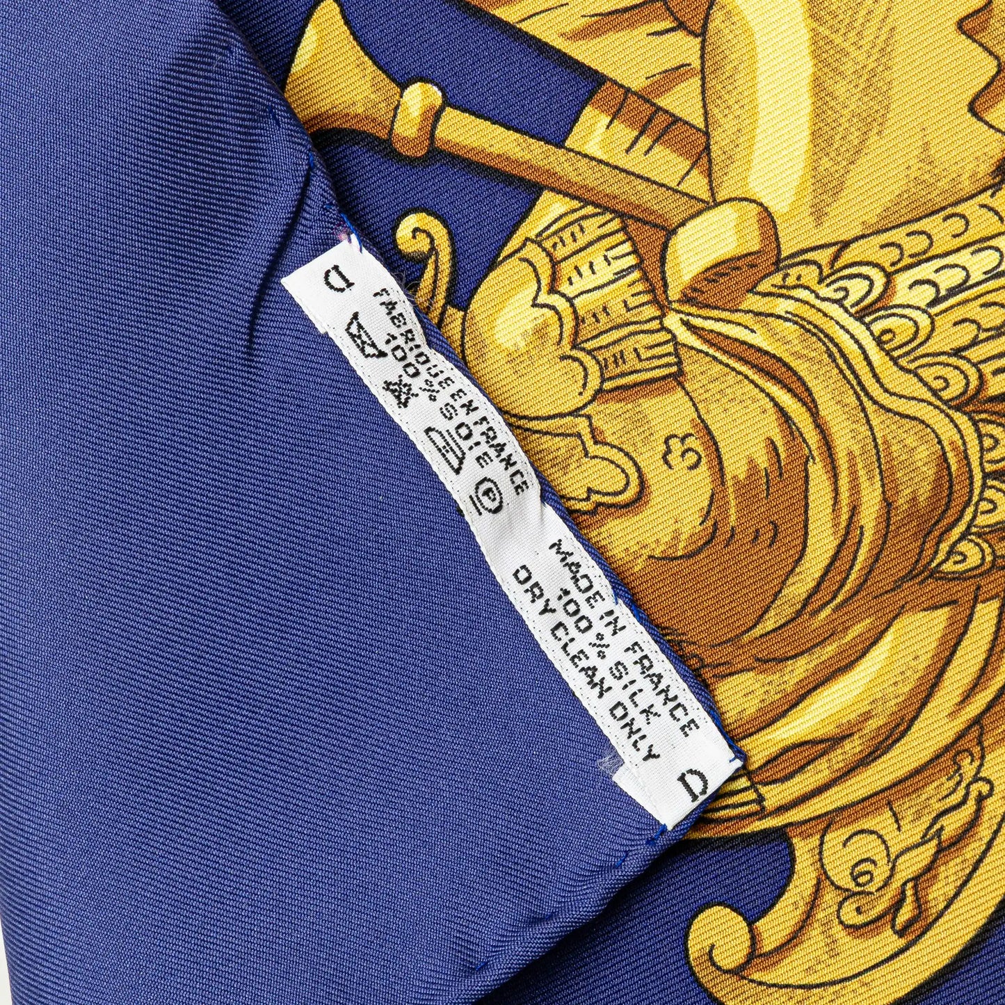 Hermès Marine et Cavalerie Silk Scarf