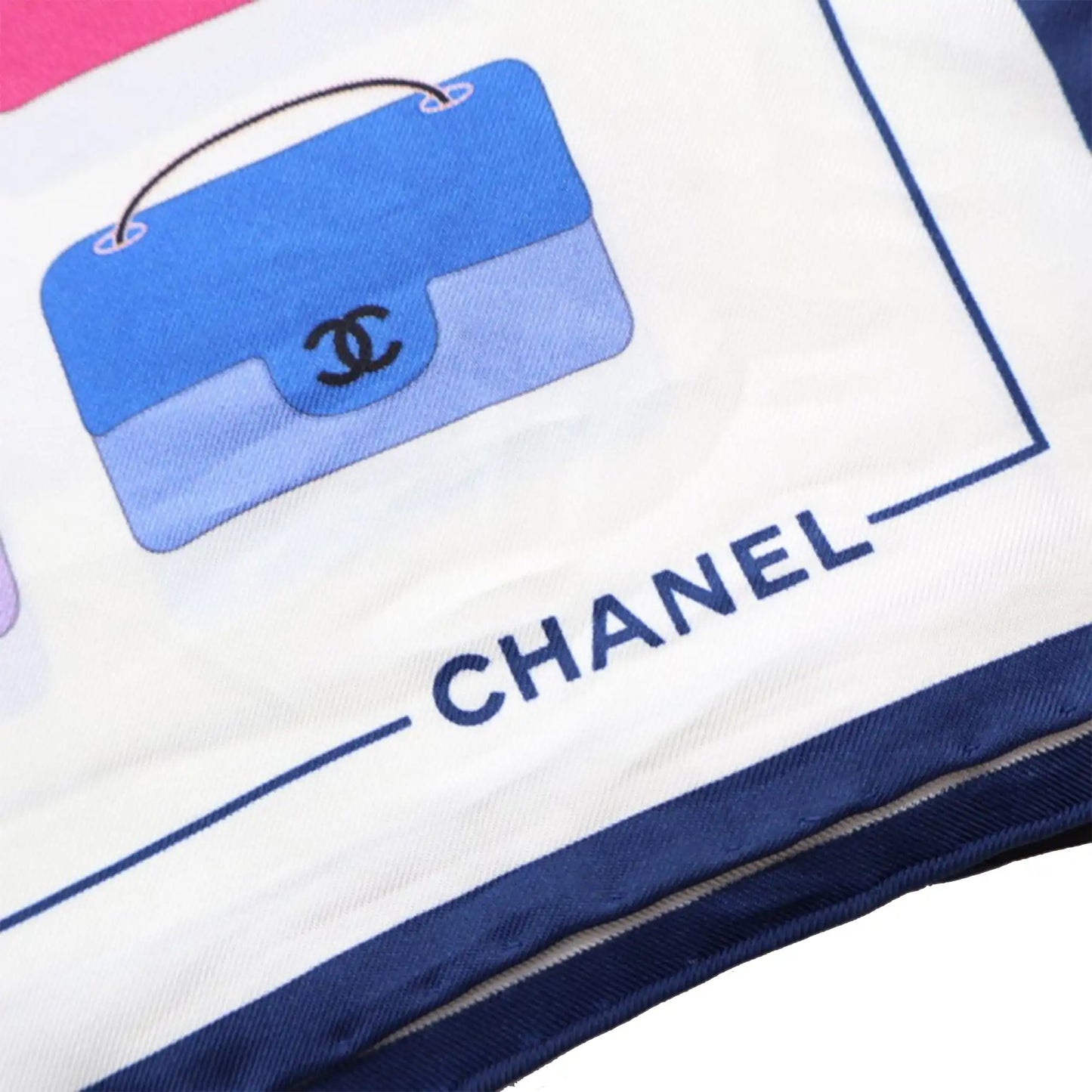 Chanel Flaps Print Silk Scarf