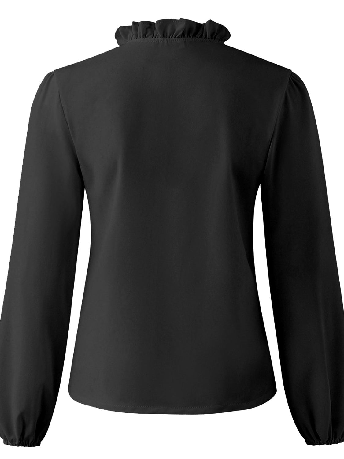 Full Size Ruffled V-Neck Long Sleeve Blouse - She Wears Glory Beverly Hills