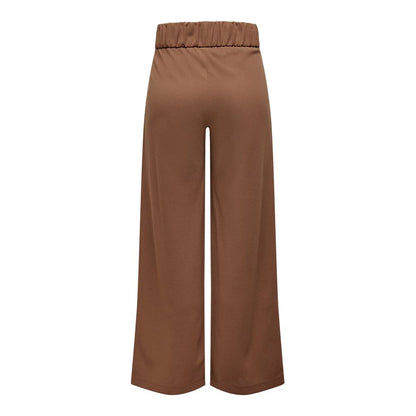 Jacqueline De Yong Brown Polyester Pant