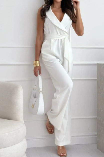 She Wears Glory™ Sleeveless Wide Leg Jumpsuit - She Wears Glory Beverly Hills