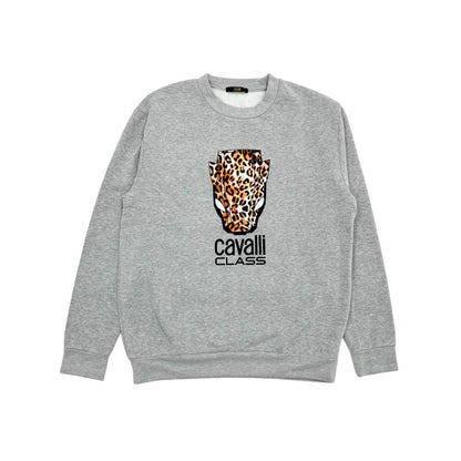 Cavalli Class Gray Polyester Women's Hoodie