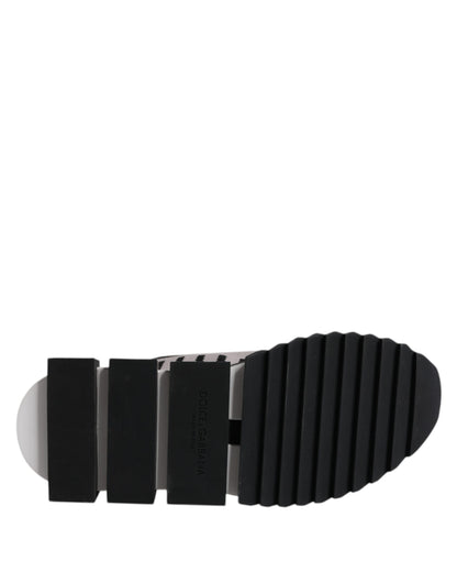 Dolce & Gabbana Black Gray Sorrento Socks Women Sneakers Shoes