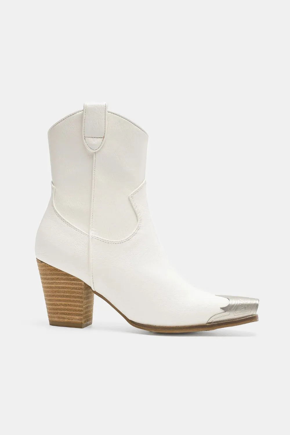 She Wears Glory™ Esther’s Stand Metal Toe Block Heel Boots - She Wears Glory Beverly Hills