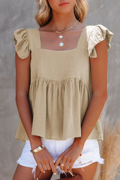 She Wears Glory™ — Crowned in Grace Ruffle Blouse - She Wears Glory Beverly Hills