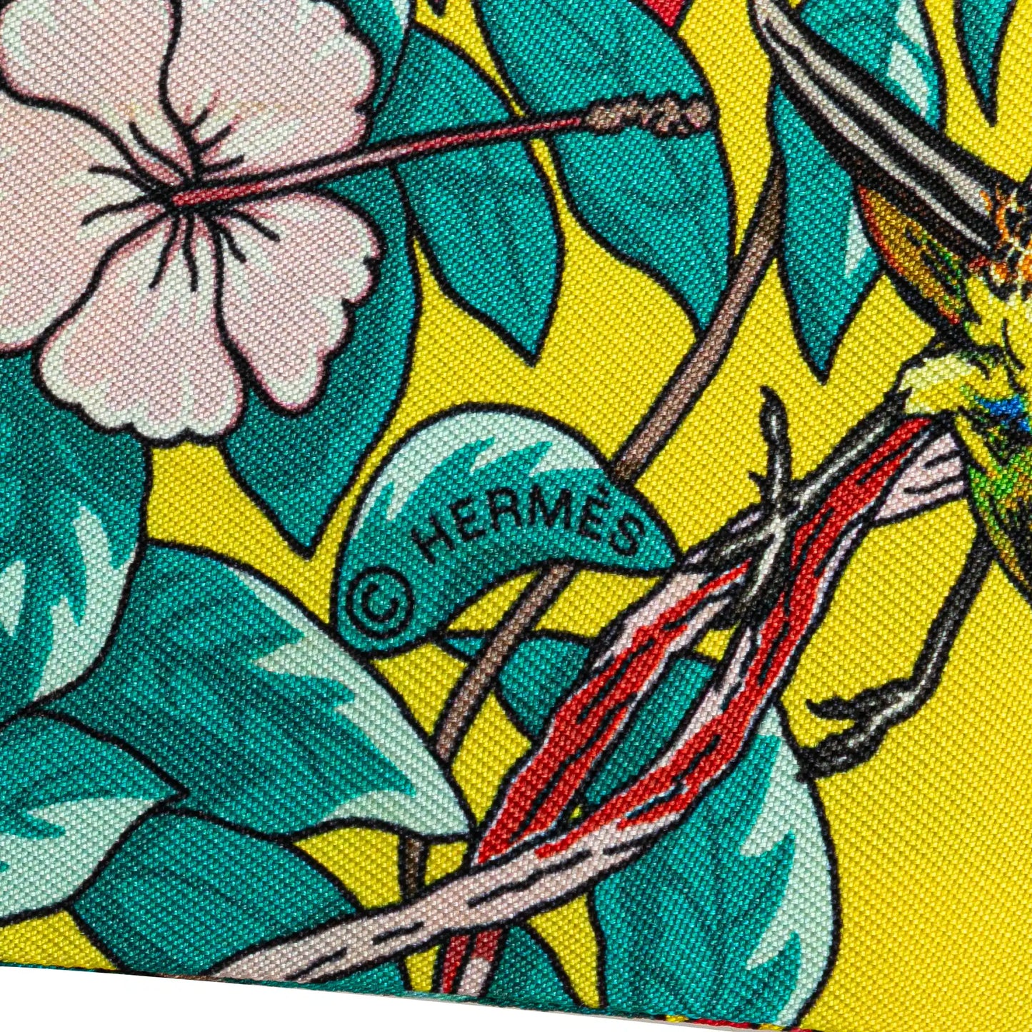 Hermès Jungle Love Silk Twilly Scarf