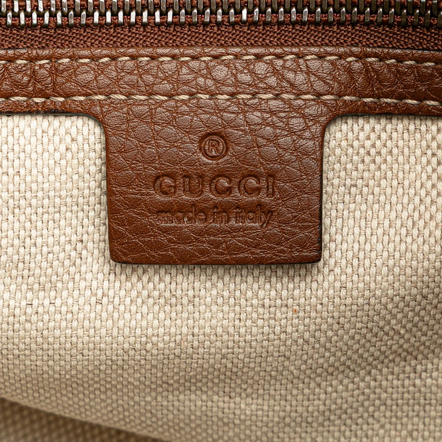 Gucci Medium Raffia Soho Chain Tote