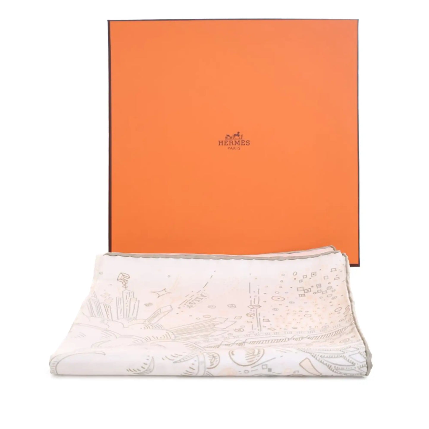 Hermès Please Hold The Line Silk Scarf