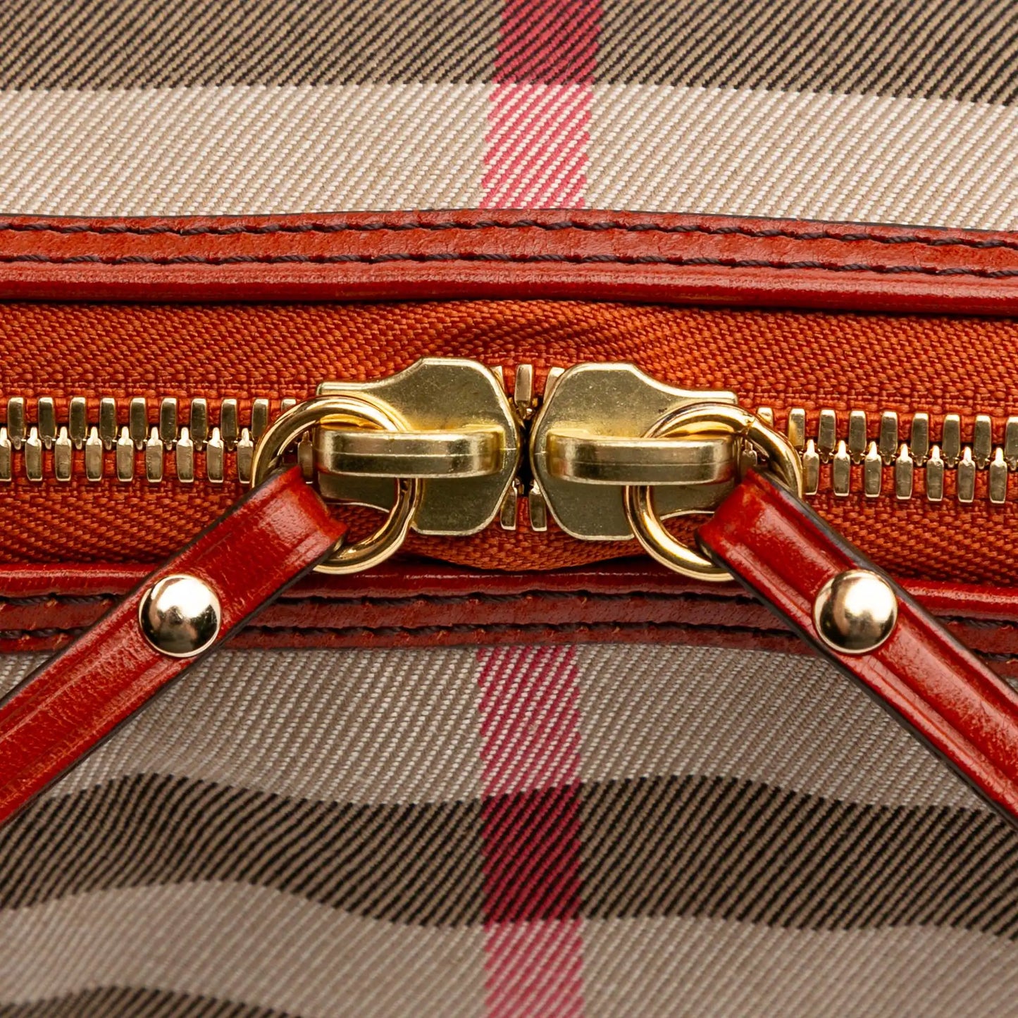 Burberry Small House Check Canvas Bridle Salisbury Tote