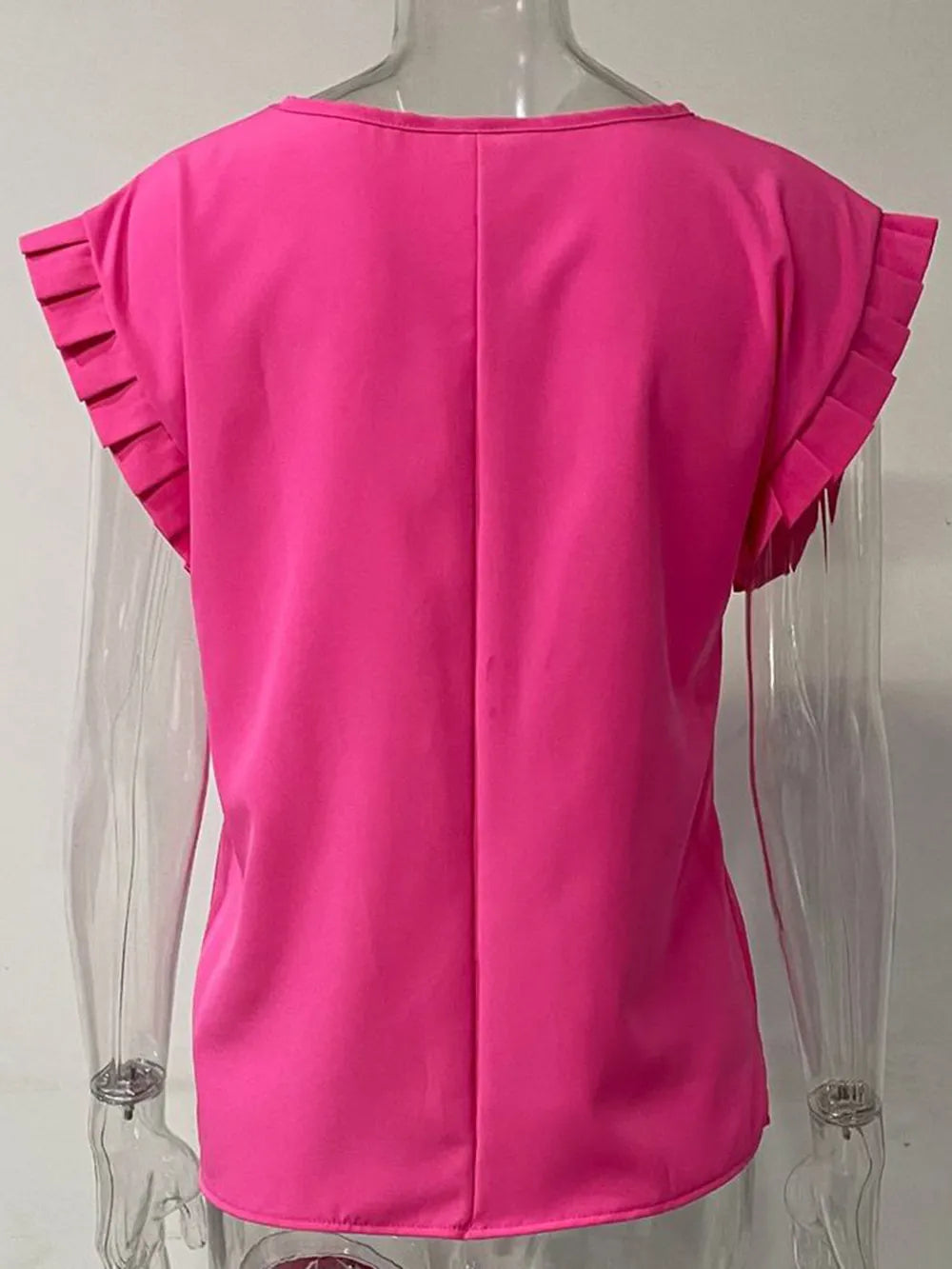 She Wears Glory™ — Radiant & Ready Ruffled Cap Sleeve Blouse - She Wears Glory Beverly Hills