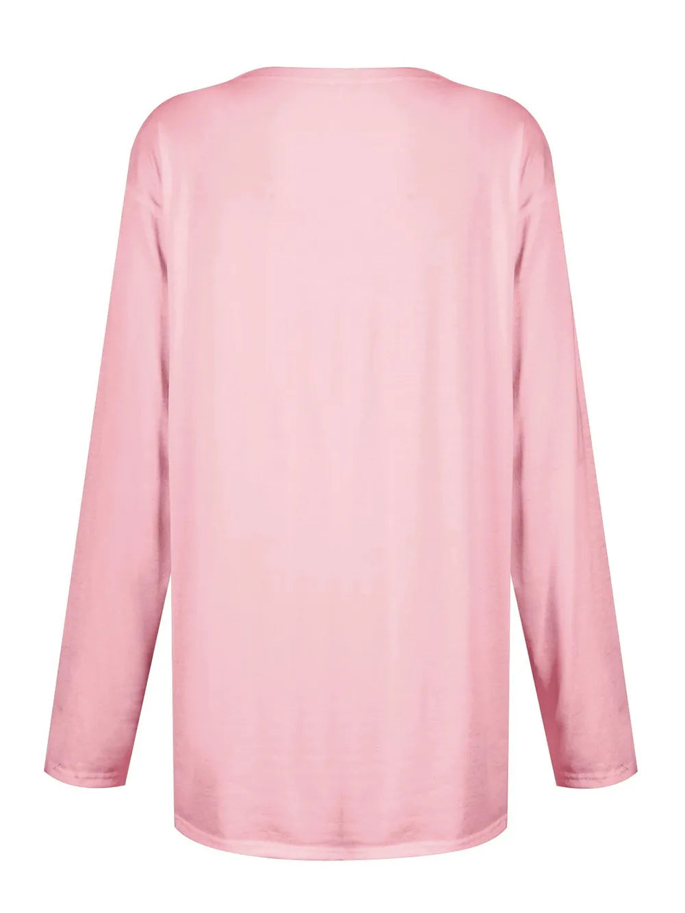 She Wears Glory™ Full Size Pocketed Round Neck Long Sleeve T-Shirt - She Wears Glory Beverly Hills