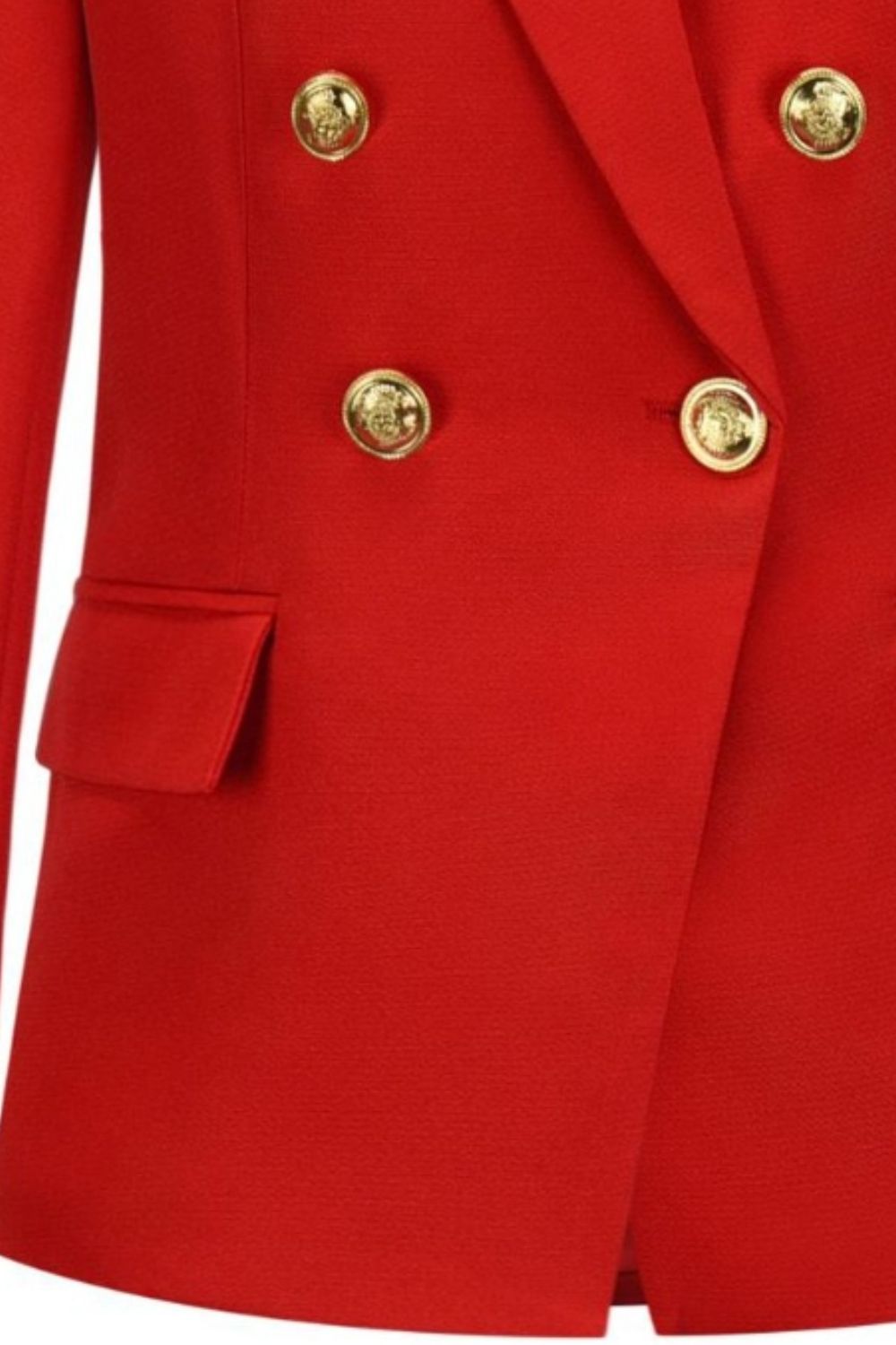 She Wears Glory “Established in Grace” Lapel Collar Buttoned Blazer - She Wears Glory Beverly Hills