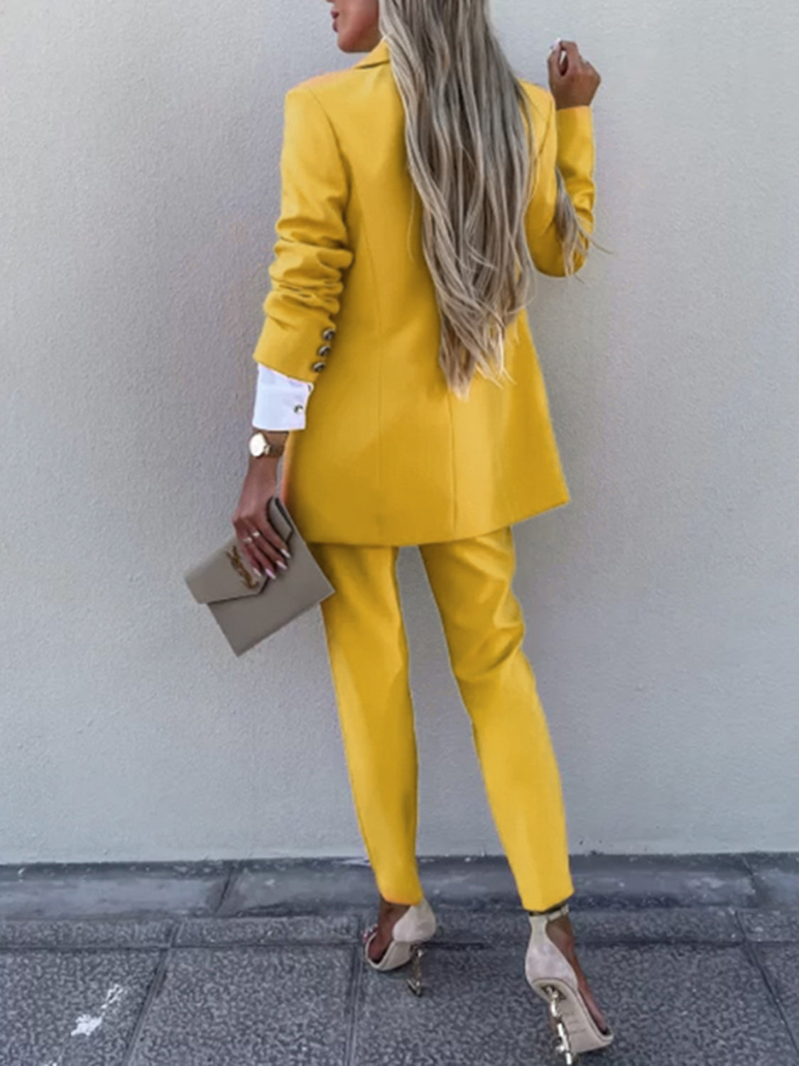 She Wears Glory “Governed by Grace” Two-Piece Blazer & Pants Set - She Wears Glory Beverly Hills