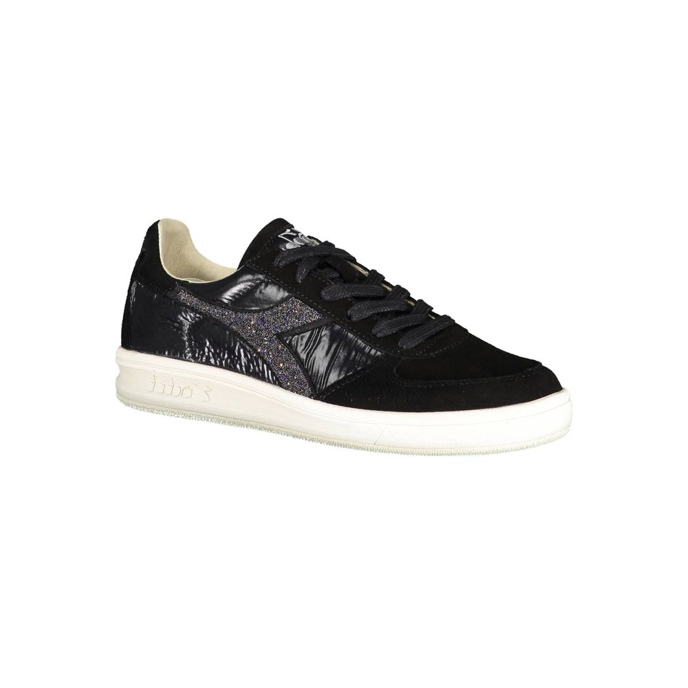 Diadora Black Leather Women Sneaker