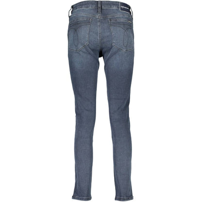 Calvin Klein Blue Cotton Women's Skinny Jean