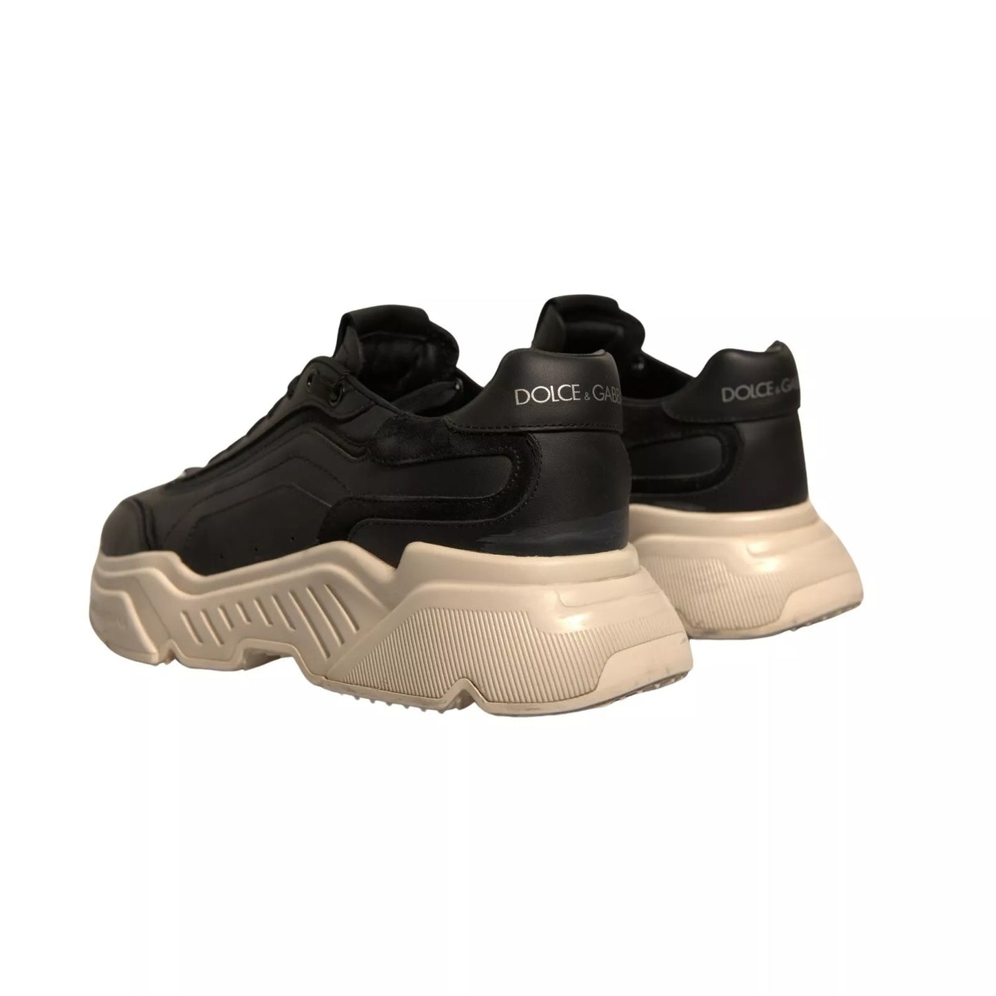 Dolce & Gabbana Black White Daymaster Low Top Sneakers Shoes