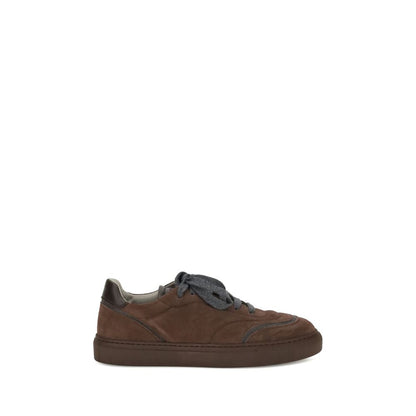 Brunello Cucinelli Brown Rubber Low Top Sneakers