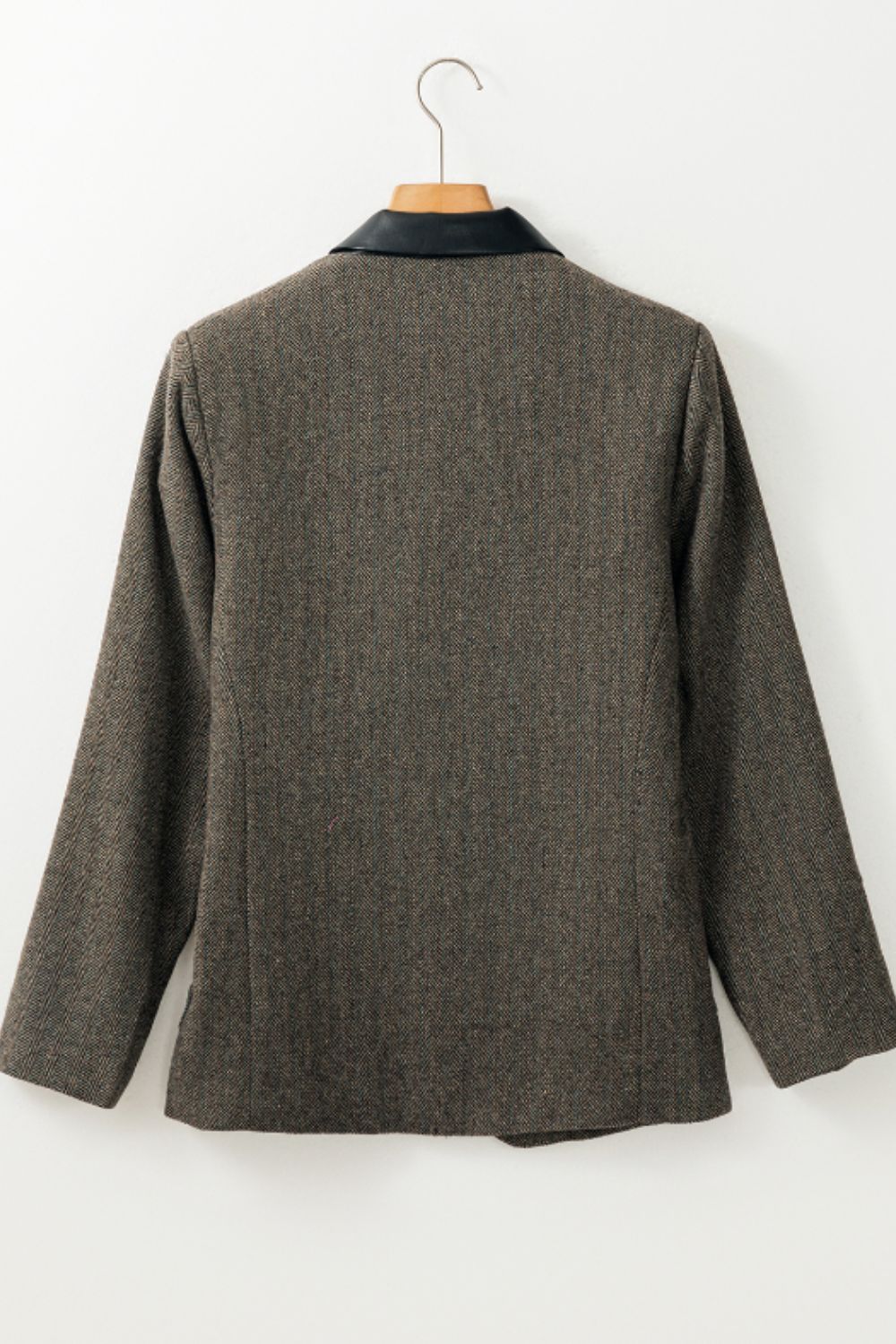 She Wears Glory “Rooted in Grace” Pocketed Buttoned Long Sleeve Blazer - She Wears Glory Beverly Hills