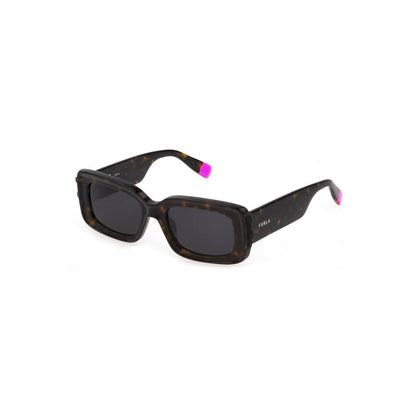 Furla Brown Plastic Women's Sunglass