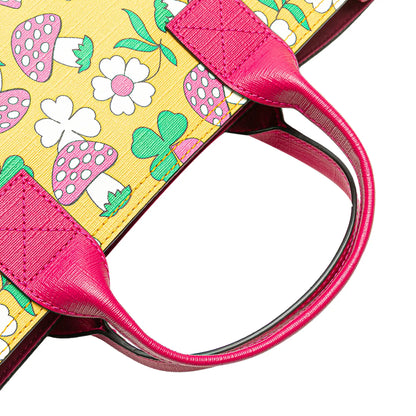 Gucci Childrens Canvas Flower and Mushroom Tote