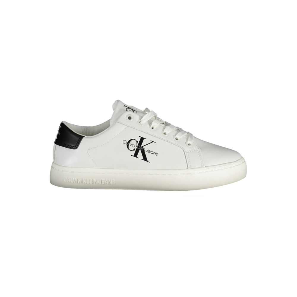 Calvin Klein White Polyester Sneaker
