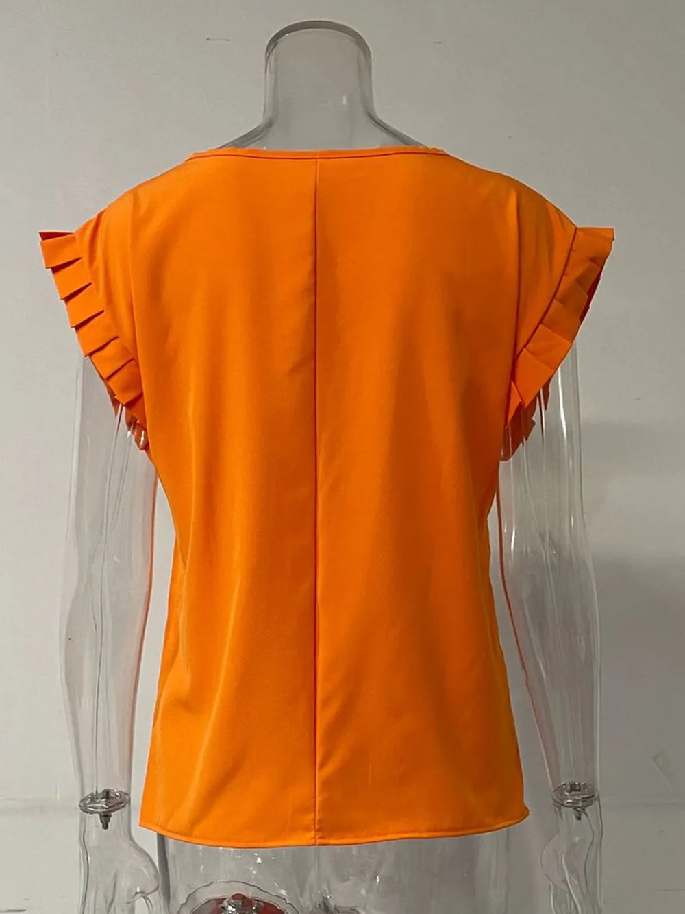 She Wears Glory™ — Radiant & Ready Ruffled Cap Sleeve Blouse - She Wears Glory Beverly Hills
