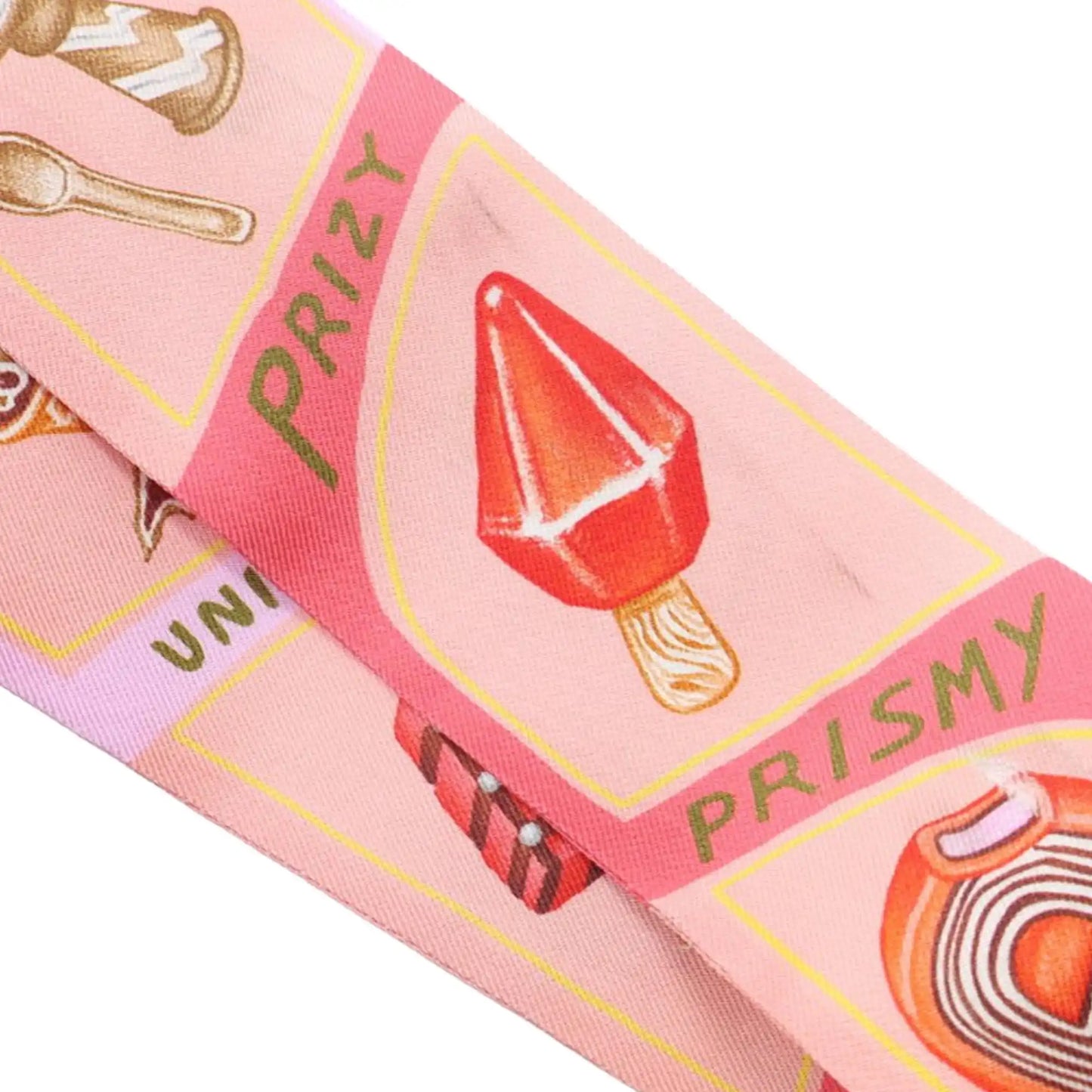 Hermès Funny Ice Cream Silk Twilly Scarf