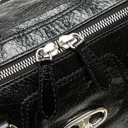 Celine Crinkled Patent Macadam Tote