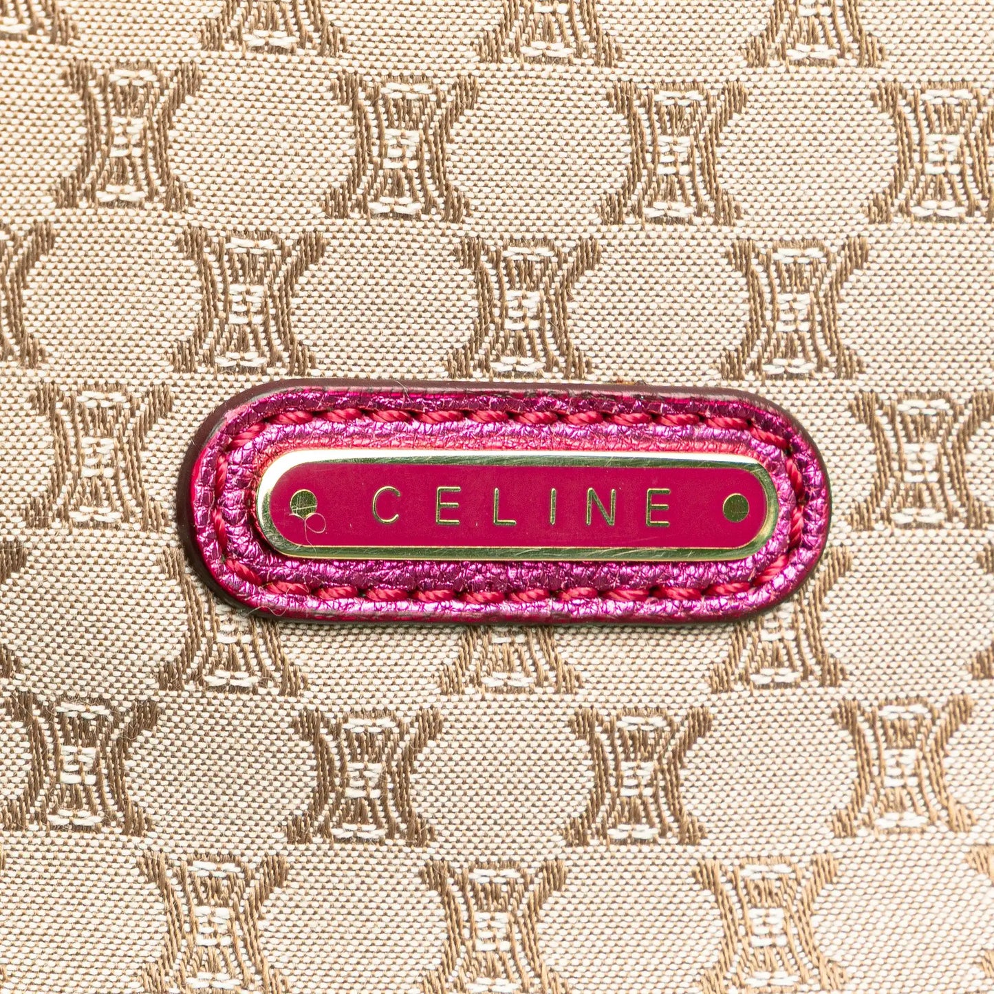 Celine Macadam Canvas Clasp Tote