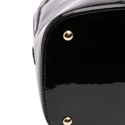 Gucci Large Microguccissima Patent Nice Dome Top Handle Bag